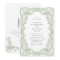 Renaissance Ornate Sage Green Wedding QR code