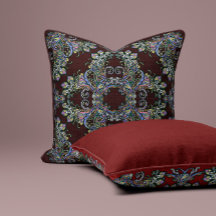 Renaissance Ornate Throw Pillow – Rich Brown