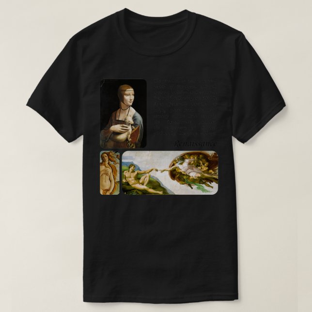 renaissance paintings philosophy T-Shirt (Design Front)