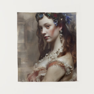 Renaissance Princess  AI generated fantasy art Tapestry
