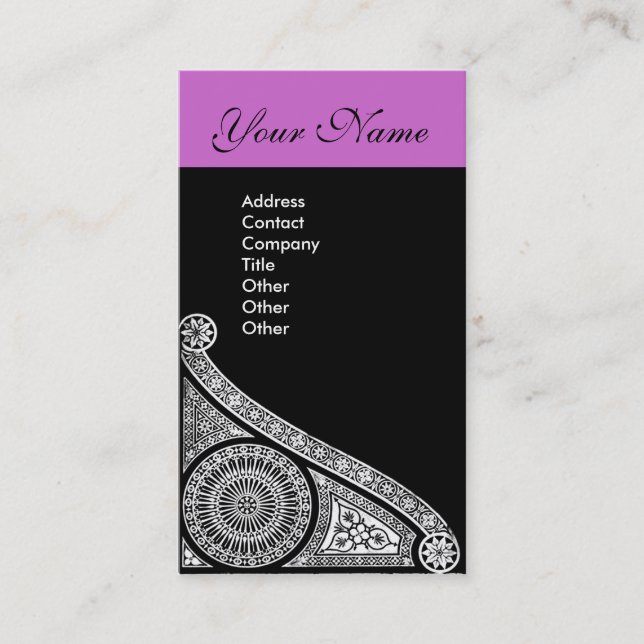 RENAISSANCE purple Business Card (Front)