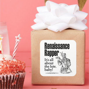 Renaissance Rapper Square Sticker