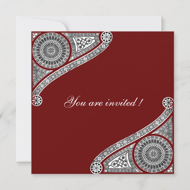 RENAISSANCE ,red Invitation (Front)