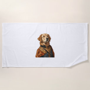 Renaissance Rover – Classical Art Dog Beach Towel
