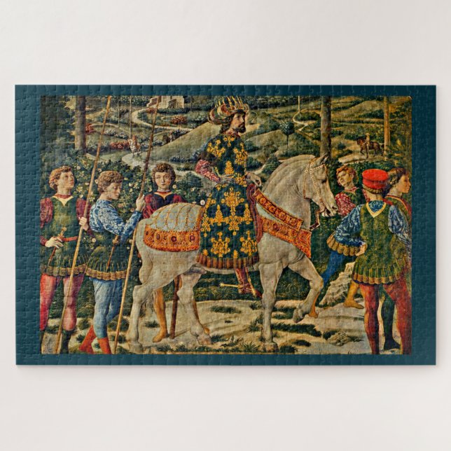 Renaissance royal on horseback jigsaw puzzle (Horizontal)