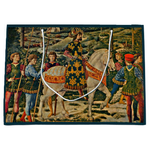 Renaissance royal on horseback large gift bag