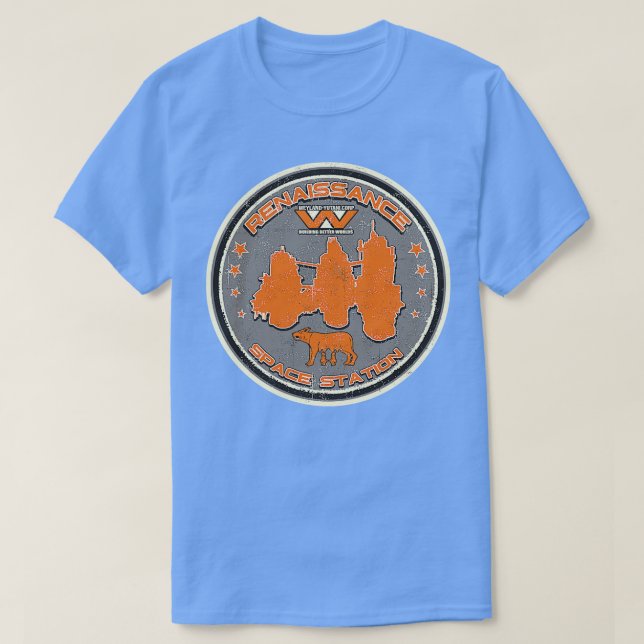 Renaissance Space Station T-Shirt (Design Front)