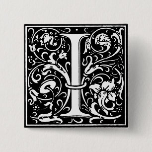 Renaissance Style Alphabet Letter I - Pin