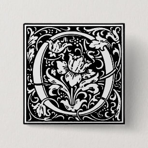 Renaissance Style Alphabet Letter O - Pin
