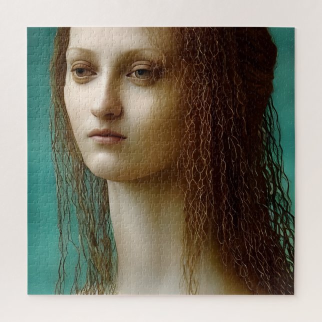 Renaissance style Mermaid Jigsaw Puzzle (Vertical)