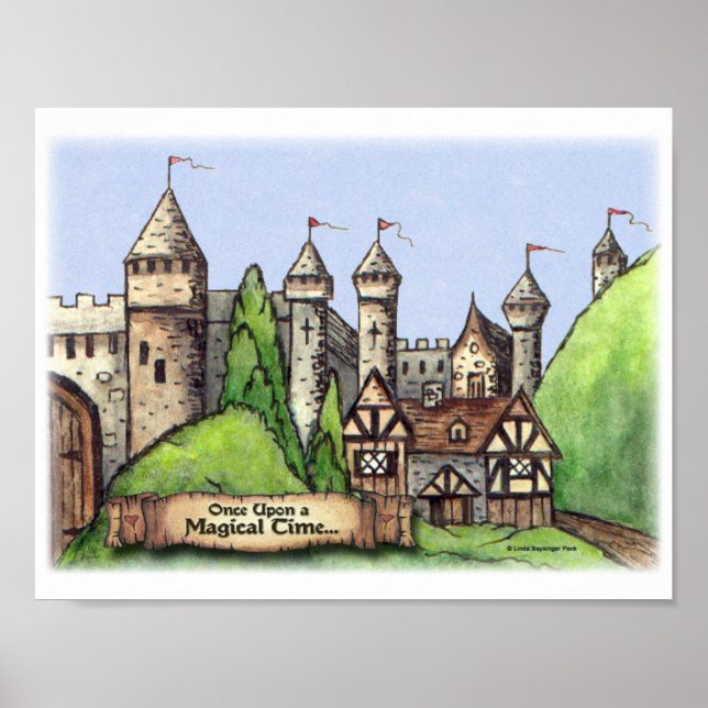 Renaissance Village Painting Poster (Front)