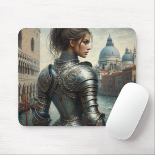 Renaissance warrior mouse pad