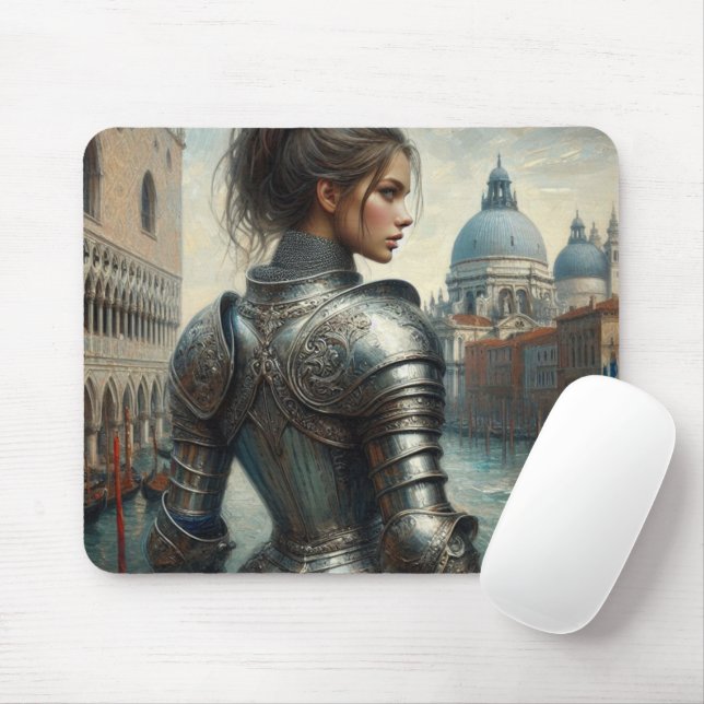Renaissance warrior mouse pad (With Mouse)