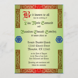 Renaissance Wedding Invitaiton Invitation