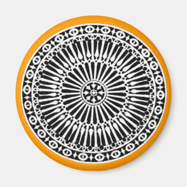 RENAISSANCE ,yellow orange Magnet (Front)