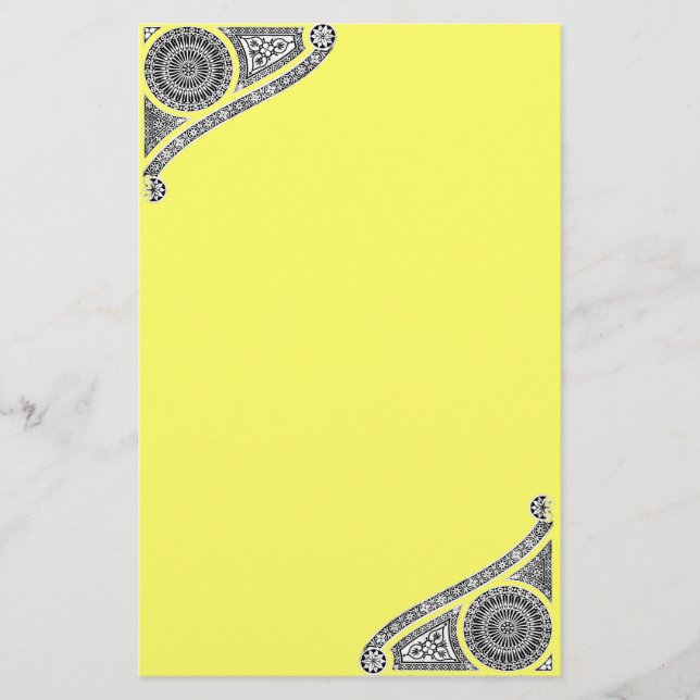 RENAISSANCE ,yellow Stationery (Front)