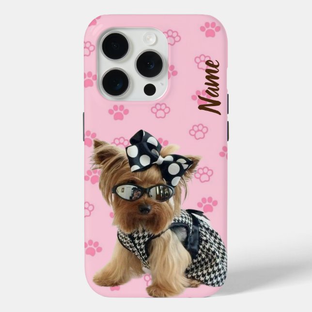 Rename your Yorkshire Terri dog on the phone cases (Back)