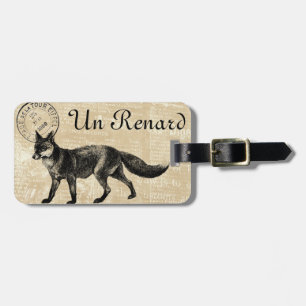 Renard (French for fox) Luggage tag