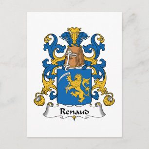 Renaud Family Crest Postcard