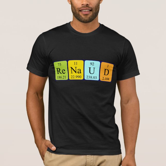 Renaud periodic table name shirt (Front)
