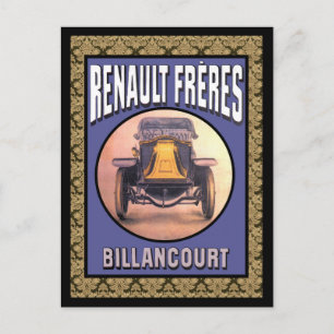Renault Brothers Vintage Car Postcard