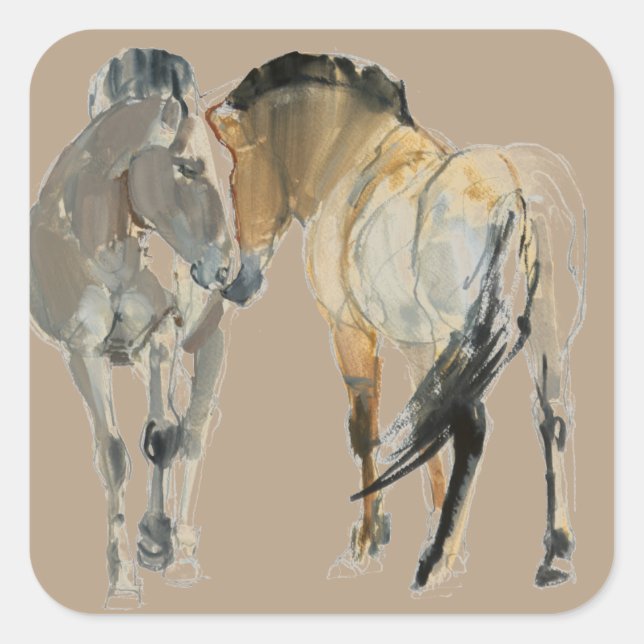 Rencontre Square Sticker (Front)