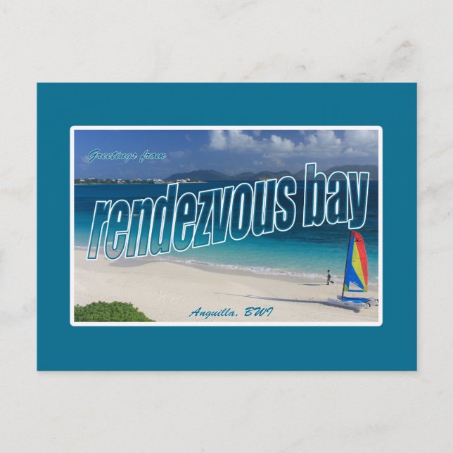 Rendezvous Bay, Anguilla Postcard (Front)