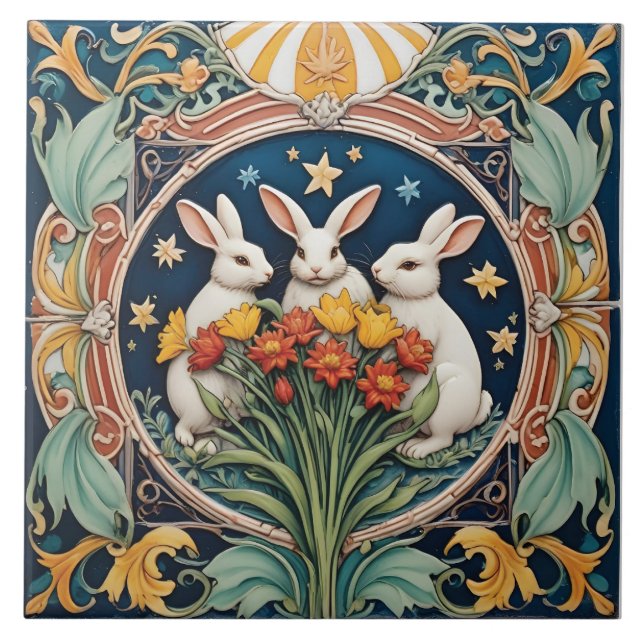 Rendezvous Under the Celestial Sky Tile (Front)