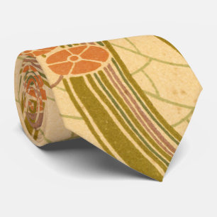 Rene Beauclair’s Art Nouveau Curvy Floral Patter Tie