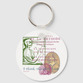 Rene Descartes Key Ring