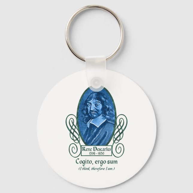 René Descartes Key Ring (Front)