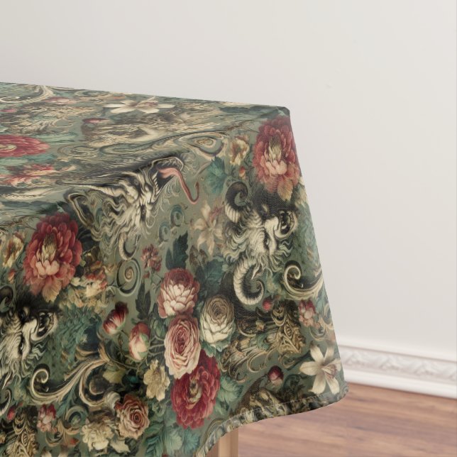 🩸 Renegade Harvest – Gothic Medium Pattern Tablecloth (In Situ)