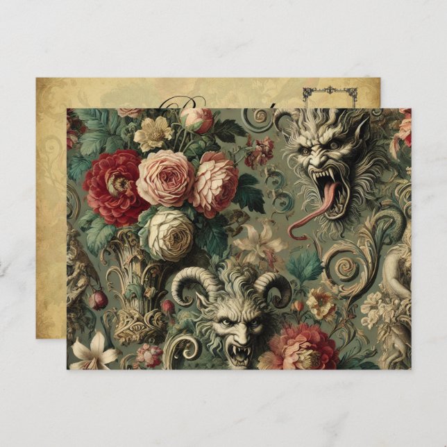 🩸 Renegade Harvest – Gothic Victorian Holiday Postcard (Front/Back)