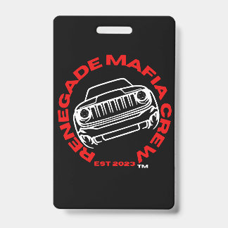 Renegade Mafia Crew Badge ID Badge
