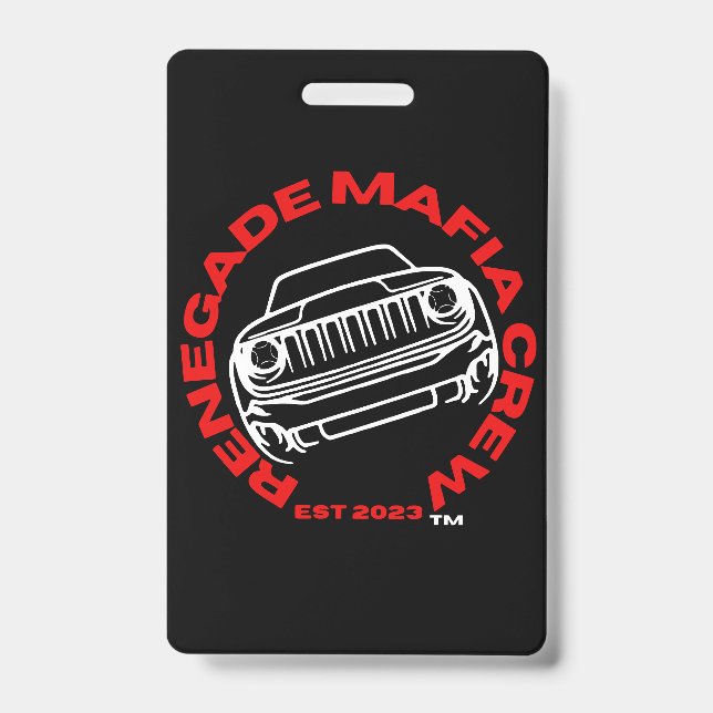 Renegade Mafia Crew Badge ID Badge (Front)