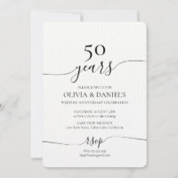 Renew Vows Wedding Anniversary Invitation