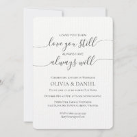 Renew Vows Wedding Anniversary Invitation