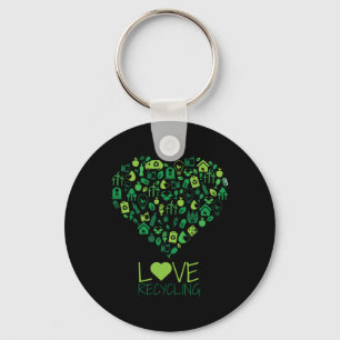Renewable Energy &amp; Recycling - Environmental P Key Ring