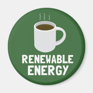 Renewable Energy Coffee Cup Magnet