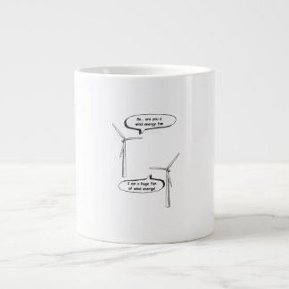 Renewable Energy I'm A Huge Fan – Wind Energy Large Coffee Mug