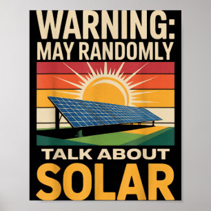 Renewable Energy Randomly Talk Solar Panel Solar Poster