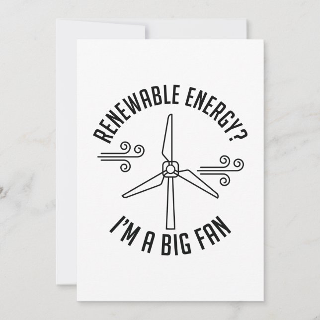 Renewable Energy Thank You Card (Front)