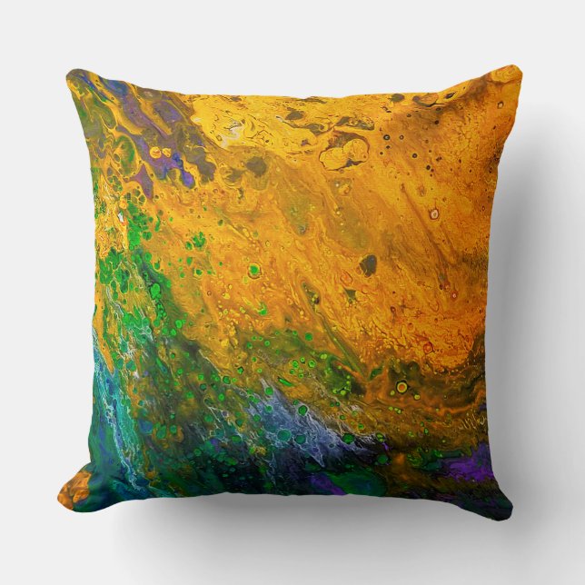 "Renewal" Custom Abstract Throw Pillow (Front)