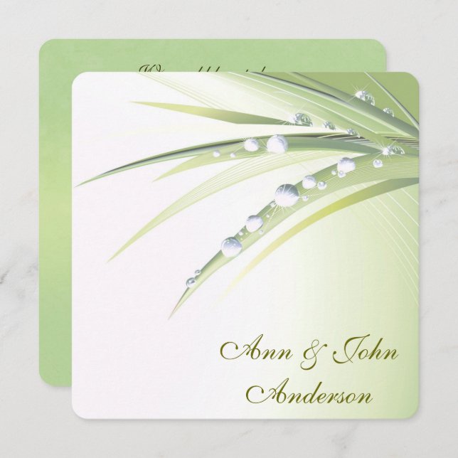 Renewal Of Wedding Vows Invitation (Front/Back)