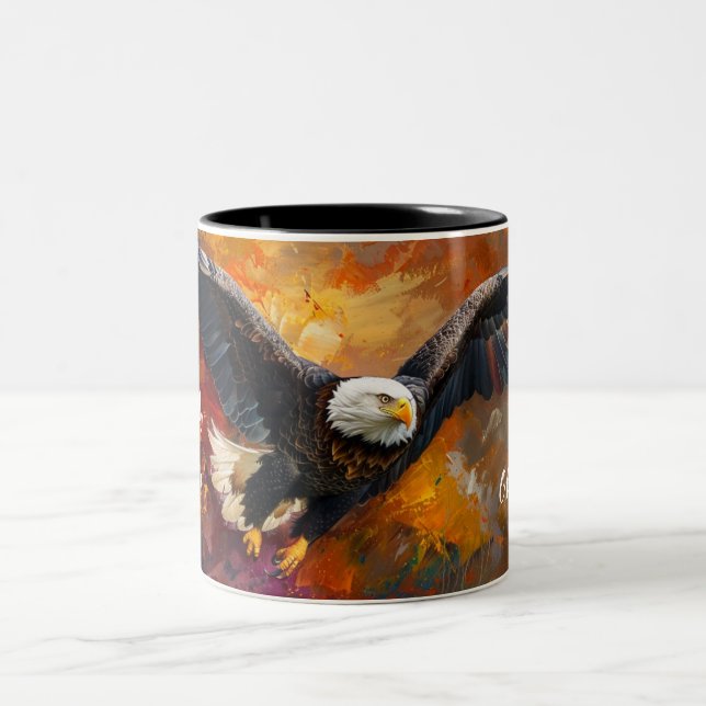 Renewed Strength: Isaiah 40:31 Personalised Mug (Center)