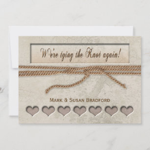 Renewing Vows Invitation - Tying the Knot