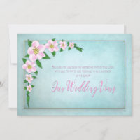 Renewing Wedding Vows Invitation - Apple Blossoms