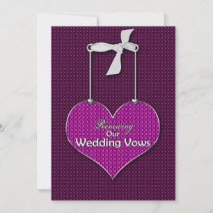 Renewing Wedding Vows - Invitation Hearts