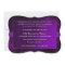 RENEWING WEDDING VOWS - INVITATION -  PURPLE/HEART