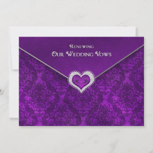 RENEWING WEDDING VOWS - Invitation-Sealedw/Jewel Invitation
